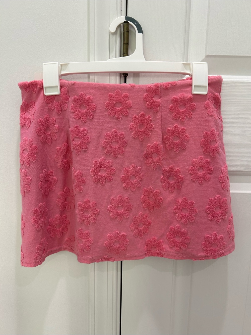 American Eagle Outfitters Hot Pink Daisy Terry Skort - Picture 2 of 3